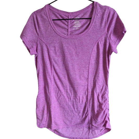 Athletic Works Womens Sz M Short Sleeve Workout T Shirt Light Purple