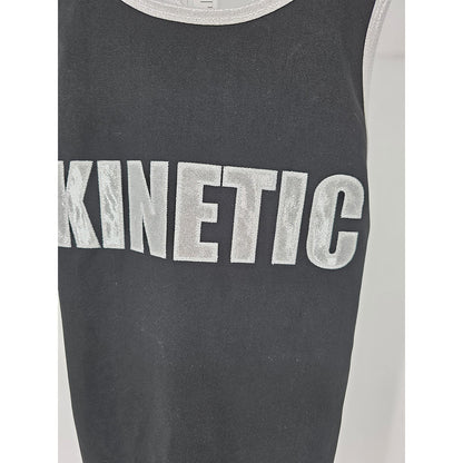 Rebel Athletics Womens Sz M Black and Silver Gymnastics Tank Top Kinetic