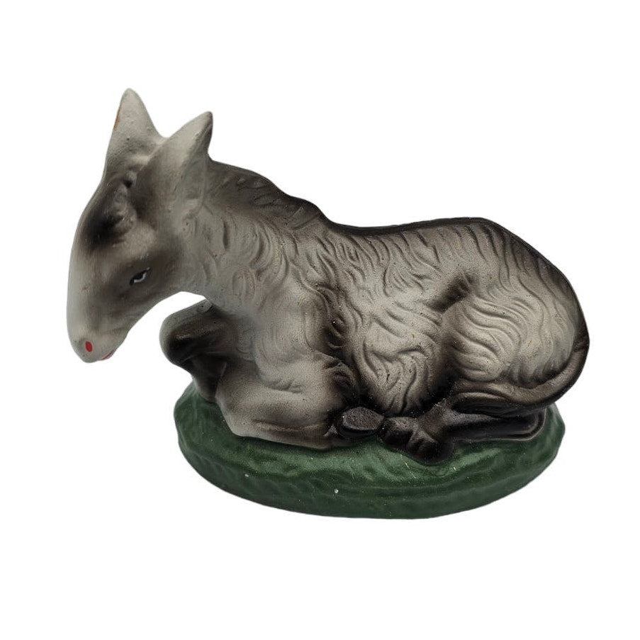 Vintage 1960s Paper Mache Christmas Nativity Figure Donkey Animal Fontanini