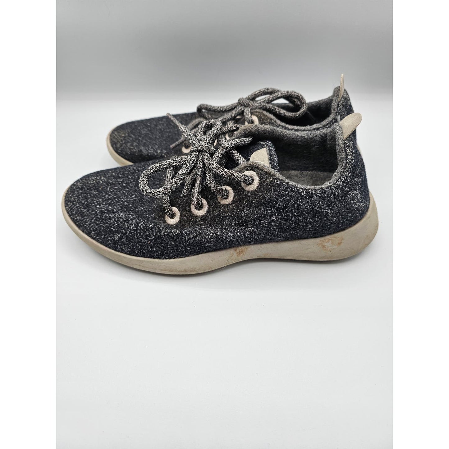 Allbirds Women's WR Wool Runners Gray Wool Sneakers Lace Up Size 7