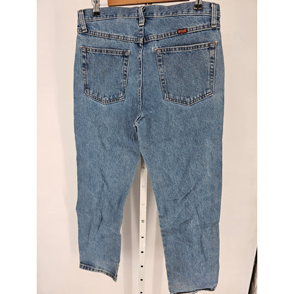 Vintage Y2K Rustler Dad Jeans Mens Sz 32x30 Slim Leg Light Wash