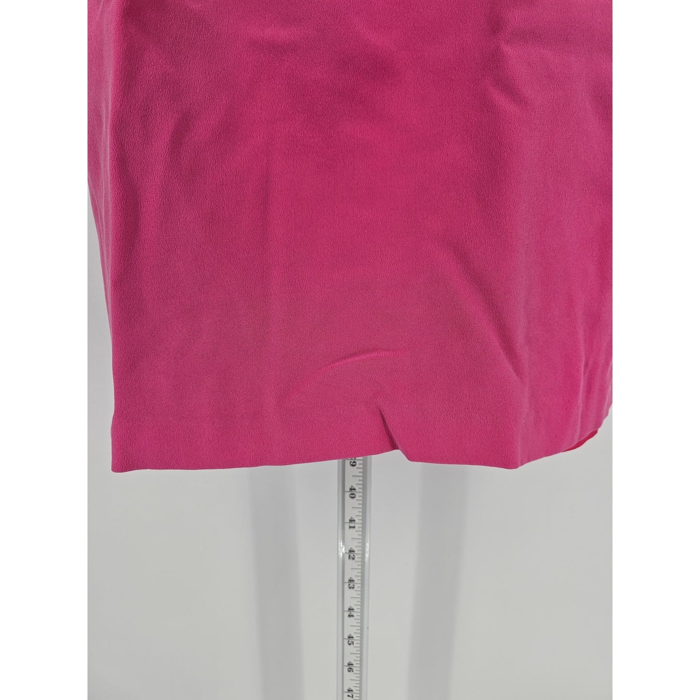 Maggy London Womens Sz 10 Knee Length 100% Silk Dress Pink Cap Sleeve