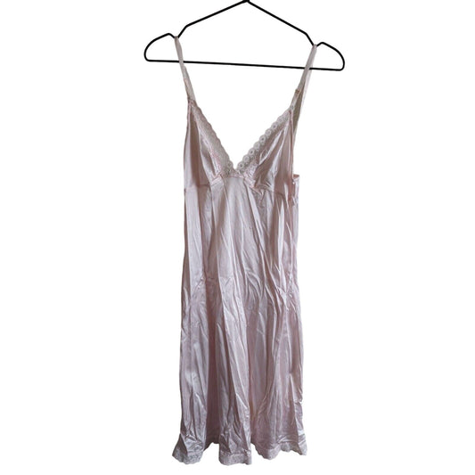Vintage 1970s Womens Sz 34 Semi Sheer Nightgown Light Pink Nylon