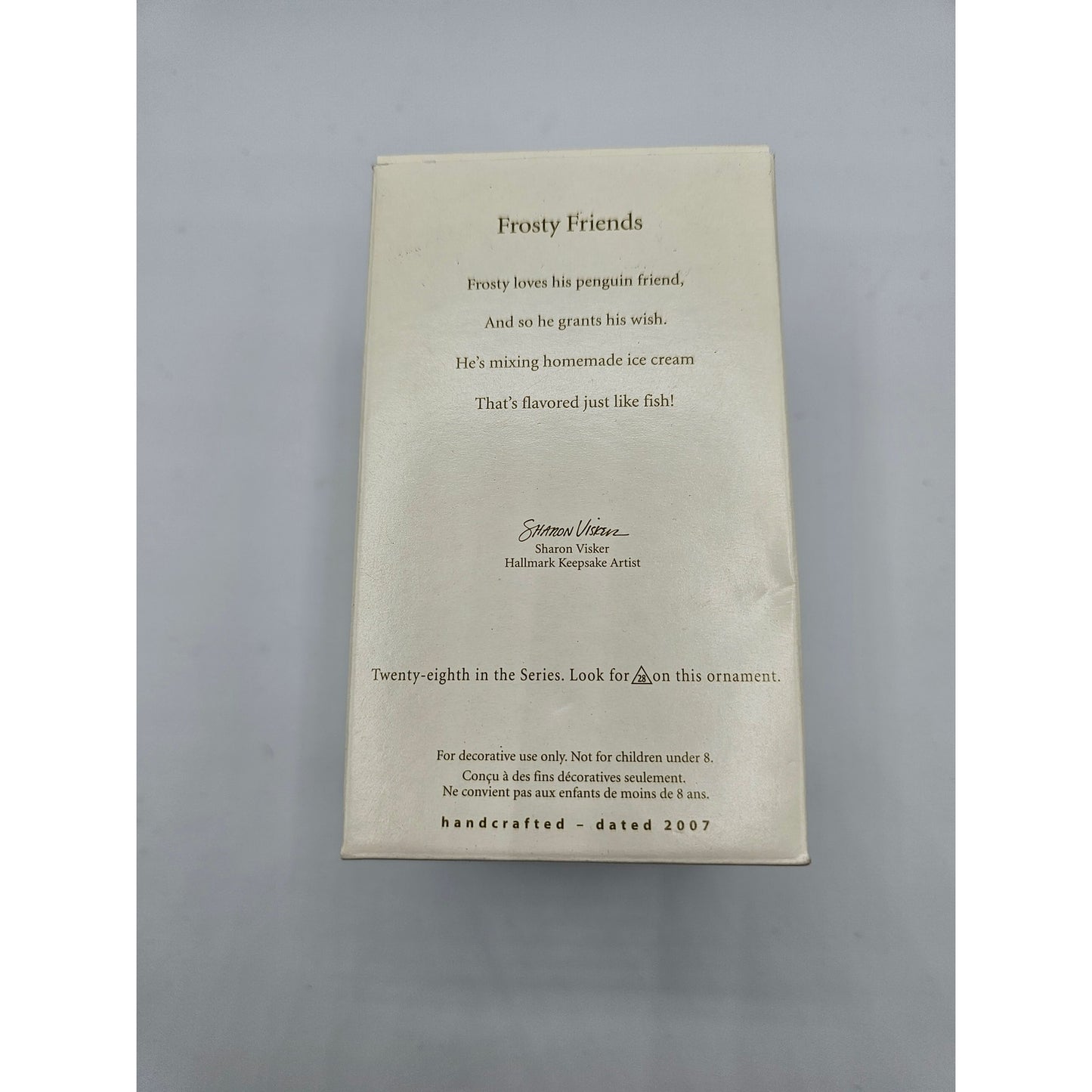 Vintage Hallmark Keepsake Ornament Frosty Friends Collection Eskimo Snow