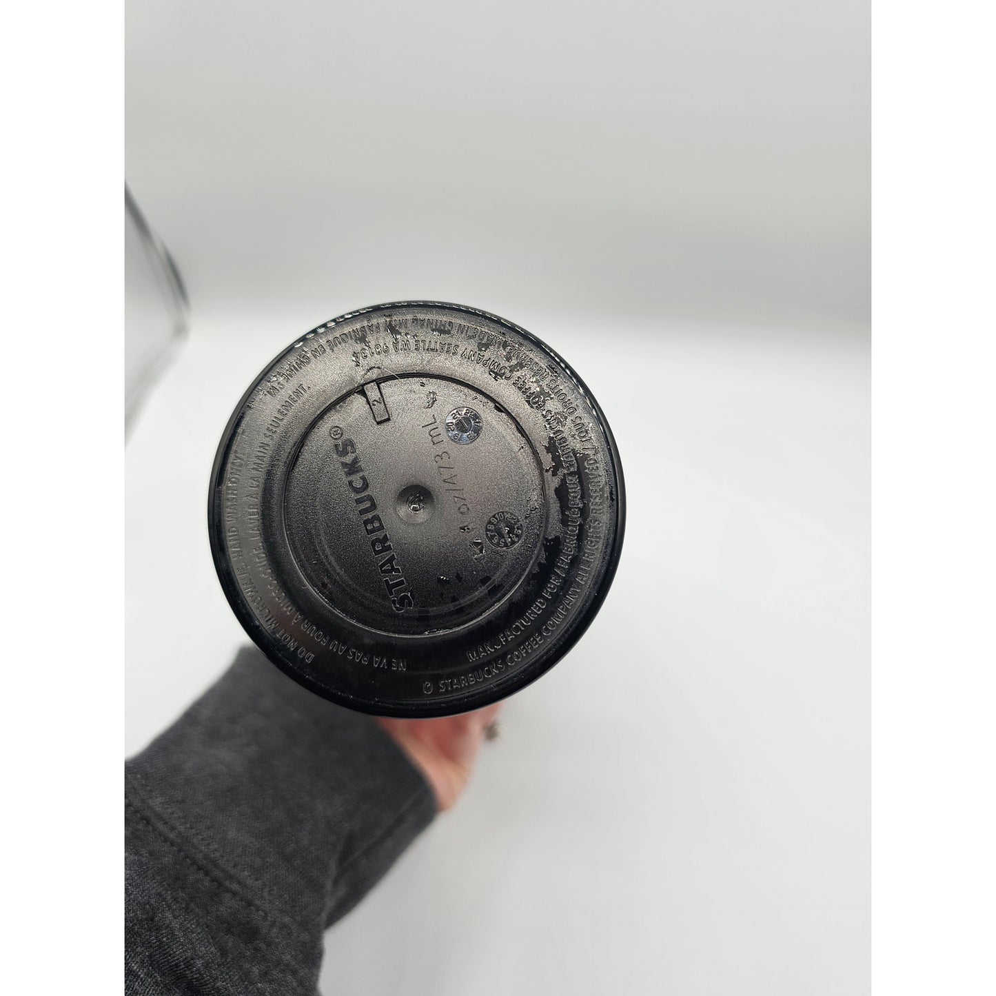 Starbucks 16oz Plastic Tumbler Black w/ Tortoise Shell Lid