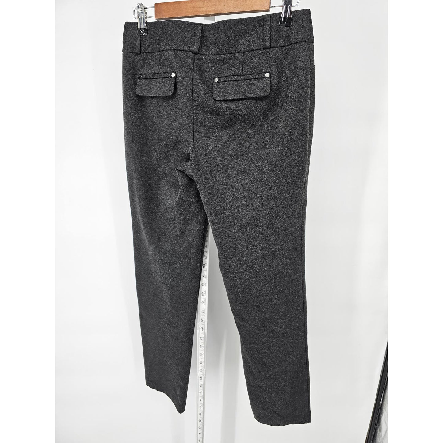 Michael by Michael Kors Womens Sz 8 Slim Leg Dress Pants Charcoal Gray