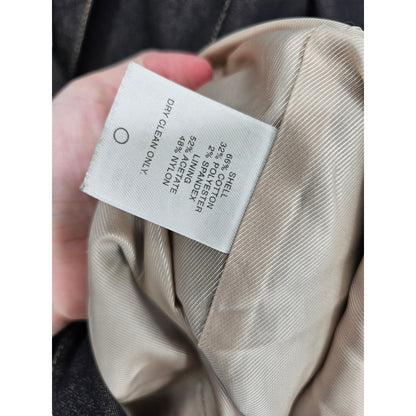 Vintage 1980s Classiques Entier Womens Sz 14 Hip Length Denim Blue Blazer Jacket