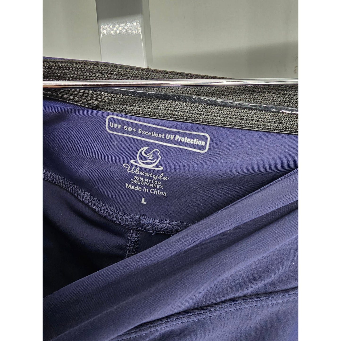 Skirted Legging Skort Womens sz L Navy Blue Tennis Legging UPF 50+