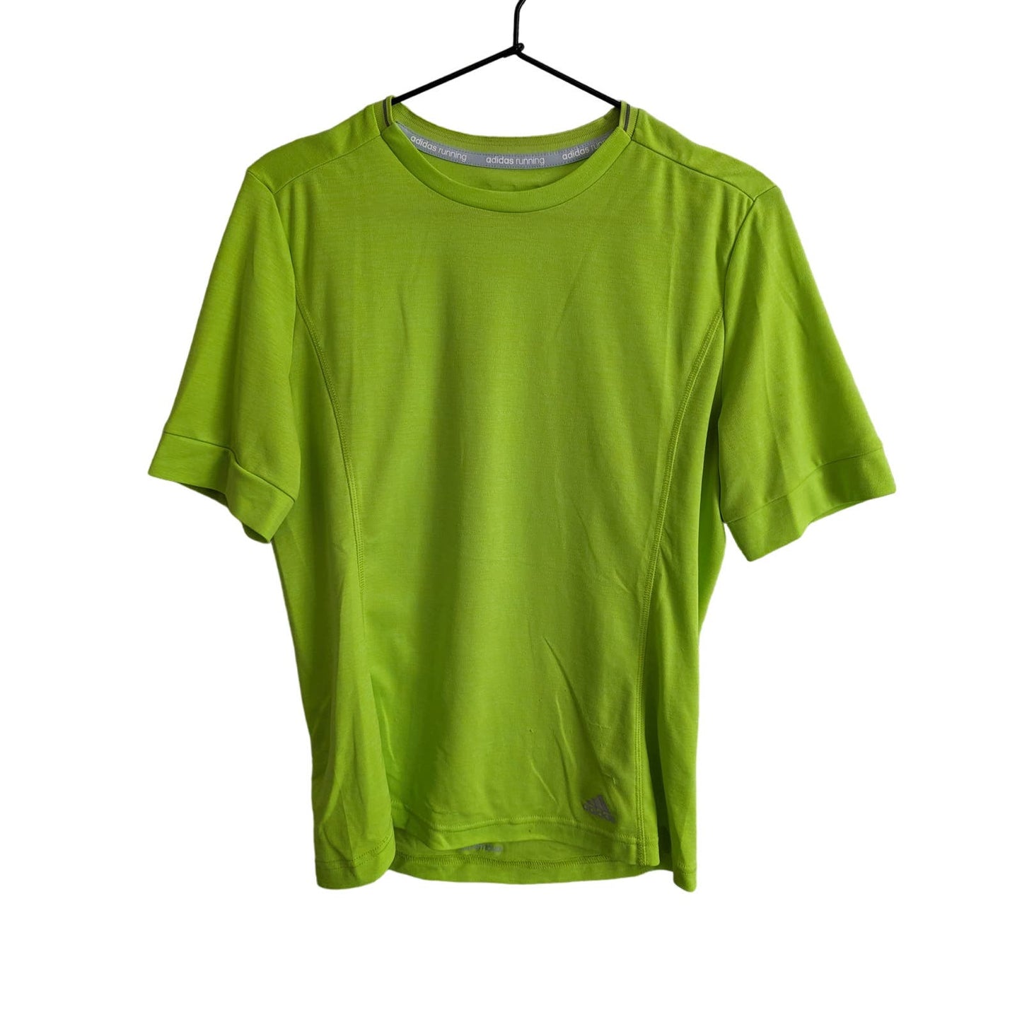 Adidas Running Womens Sz M Bright Green Athletic T Shirt