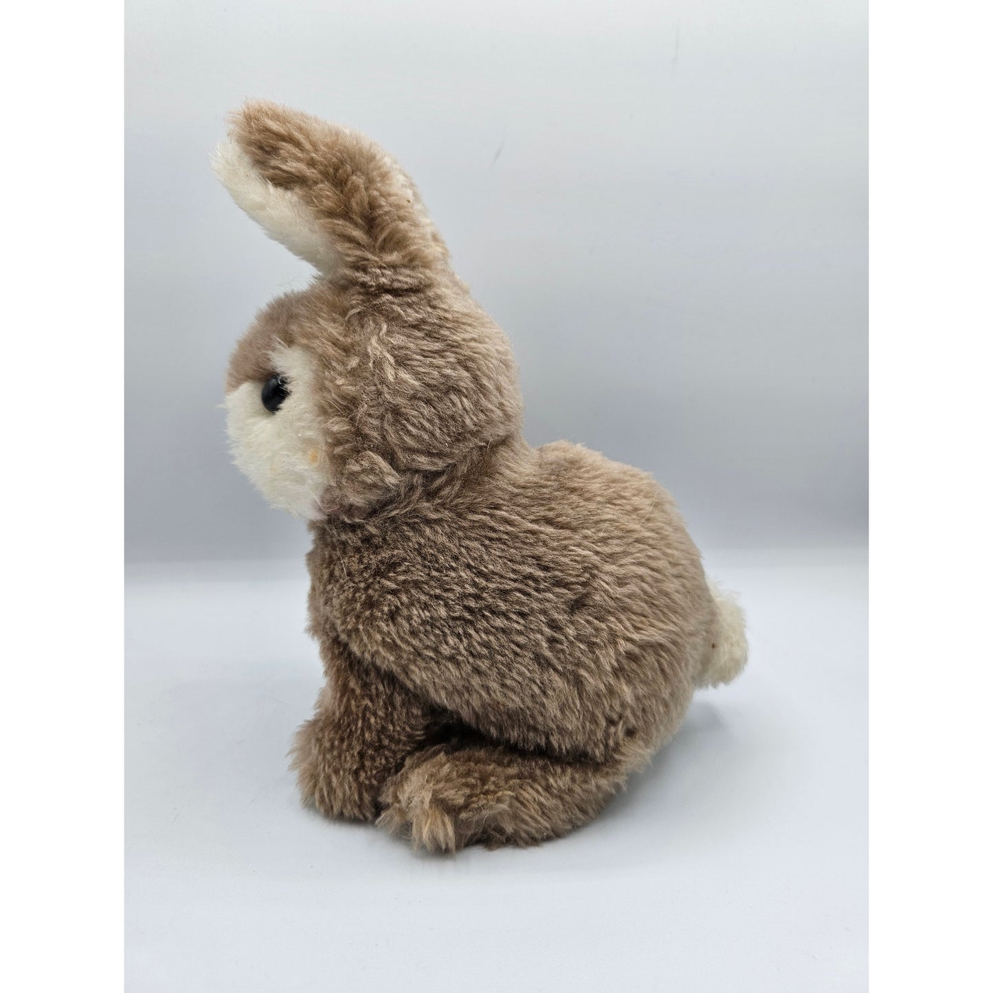 Vintage 1980s Red Eye Bunny Battery Operated Toy Iwaya Brown