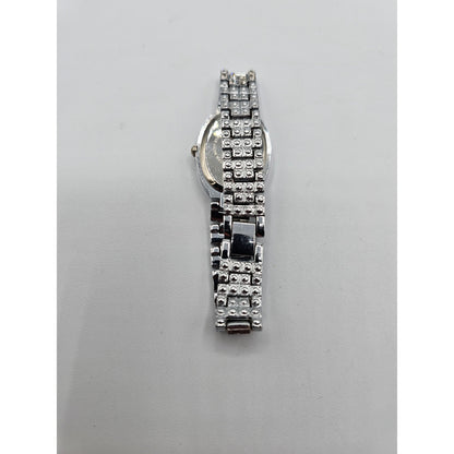 Vintage Y2K Cote D Azur Womens Sainty Watch Silver Tone Rhinestone Band