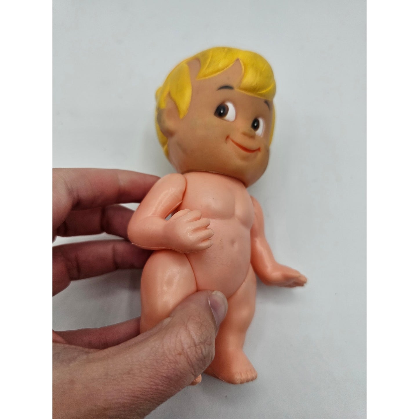 Vintage Hanna Barbera The Flintstones Bam Bam Jointed Plastic Doll RARE