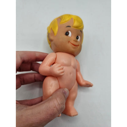 Vintage Hanna Barbera The Flintstones Bam Bam Jointed Plastic Doll RARE