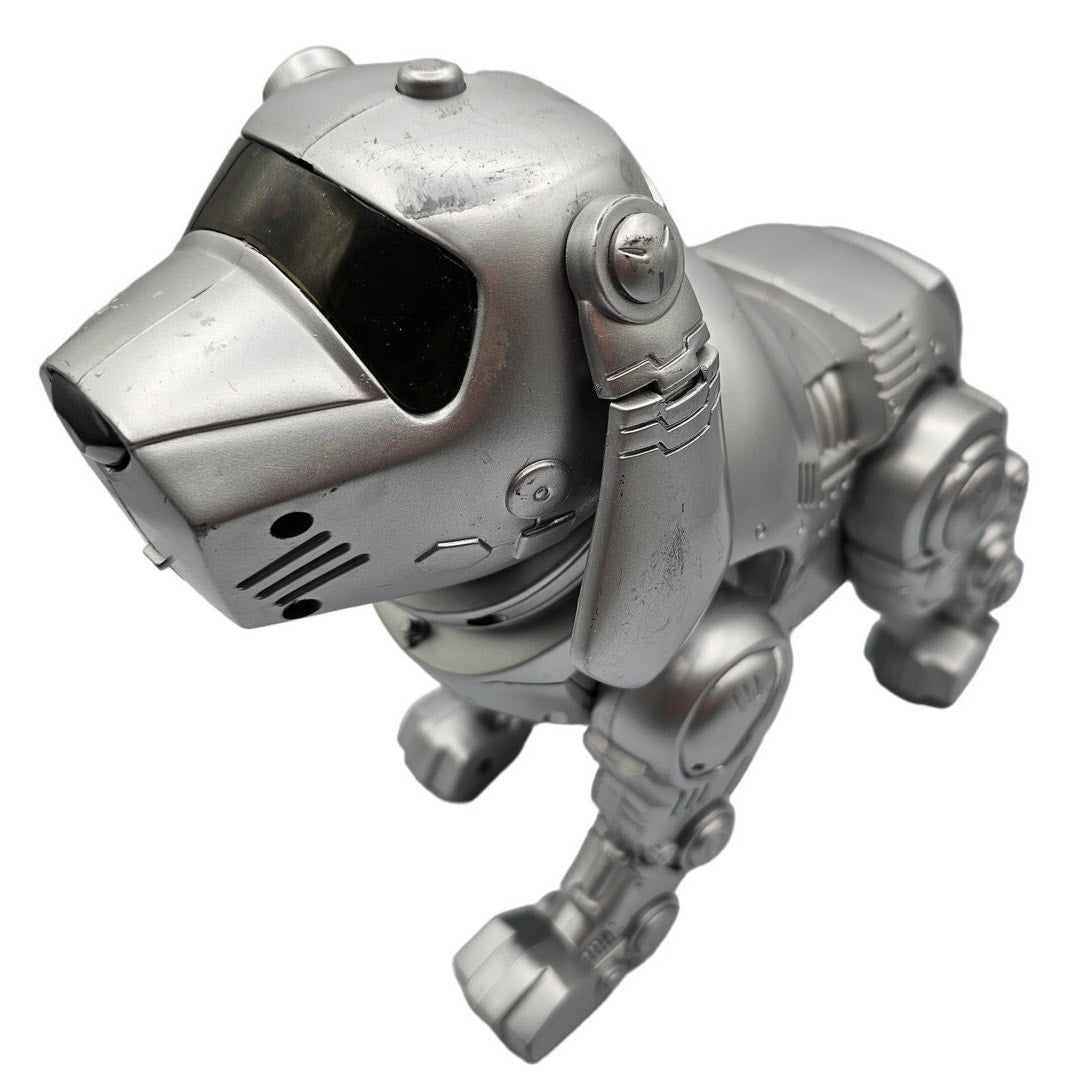 VTG Tekno Manley Quest Robot Puppy Dog Silver Interactive Toy