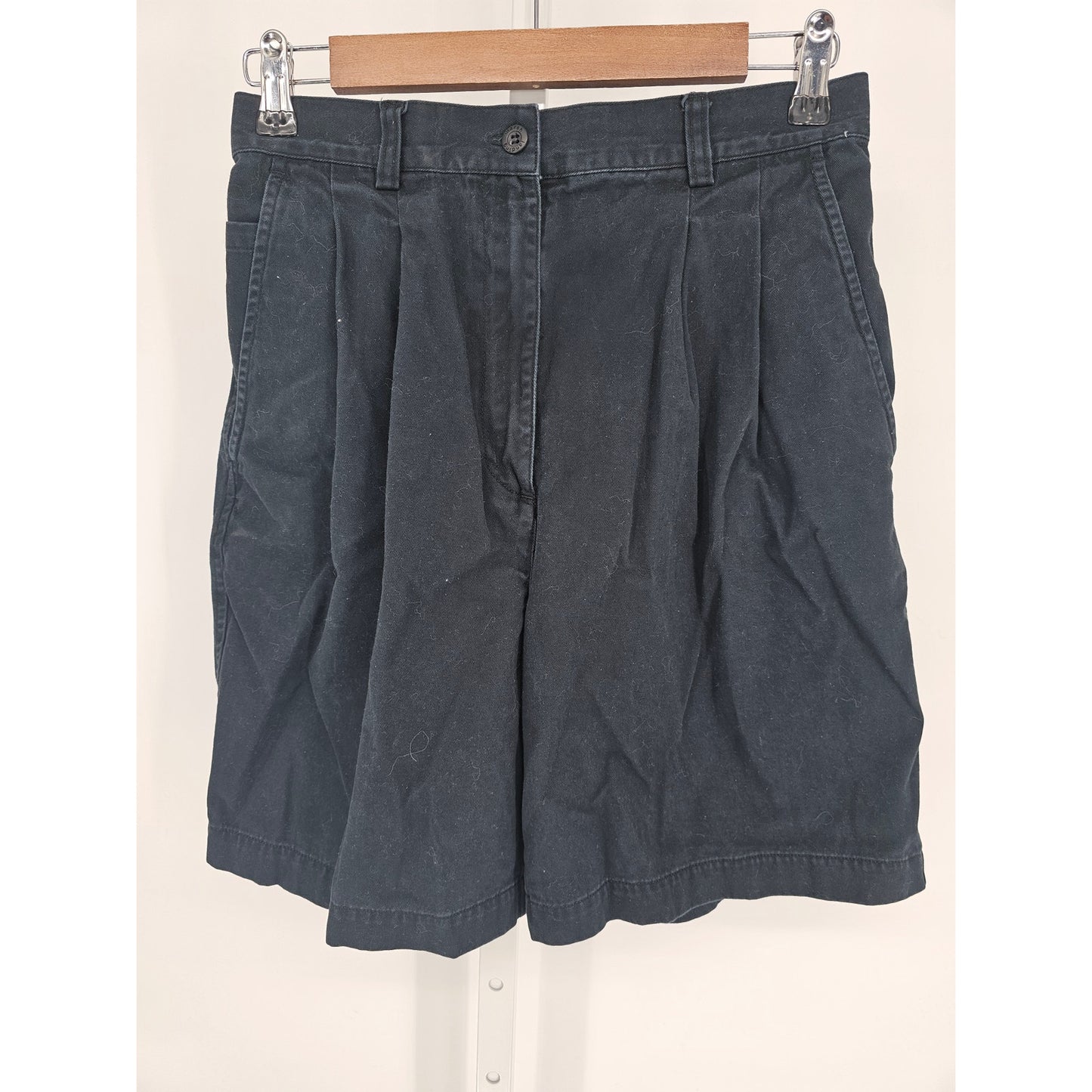 Vintage 1990s Marsh Landing Womens Sz 8 Bermuda Length Shorts Navy 100% Cotton