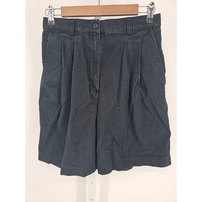Vintage 1990s Marsh Landing Womens Sz 8 Bermuda Length Shorts Navy 100% Cotton