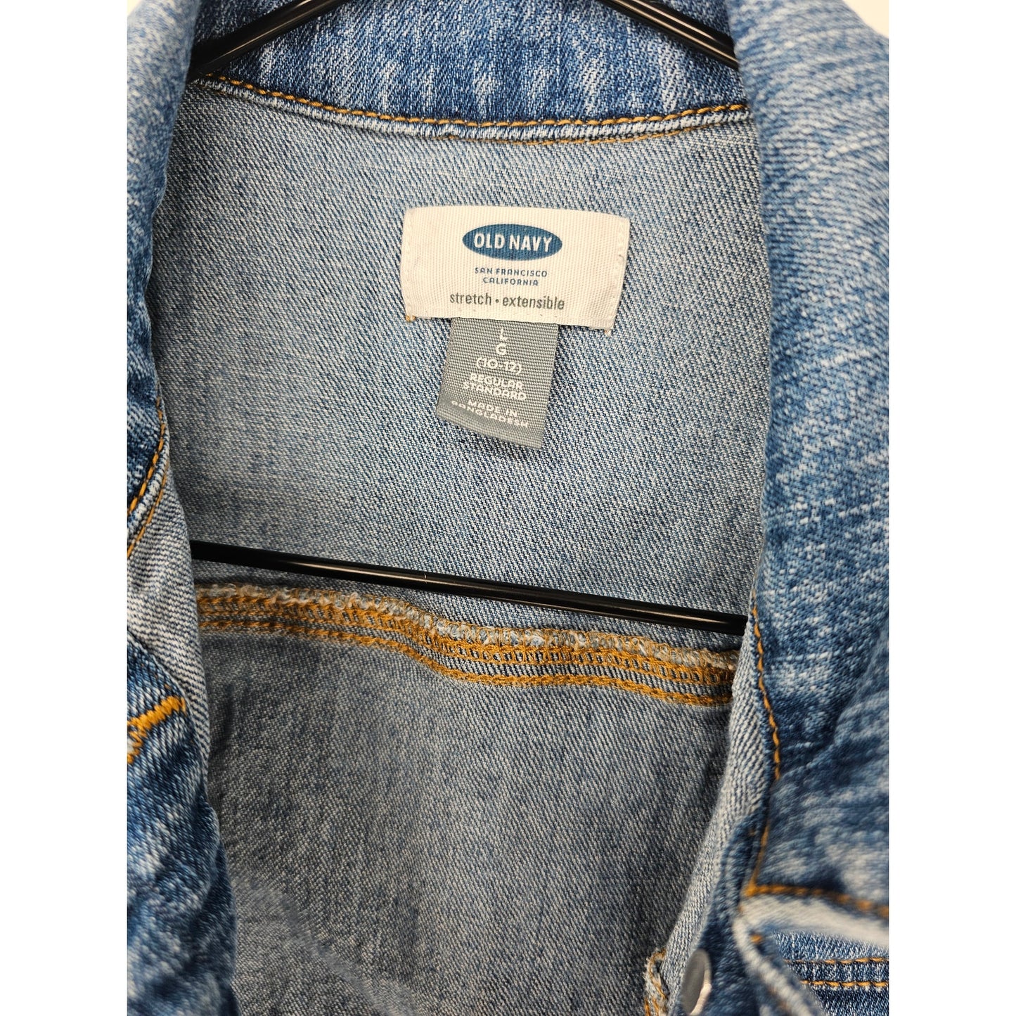 Old Navy Girls Sz L (10-12) Button Up Blue Jean Denim Jacket