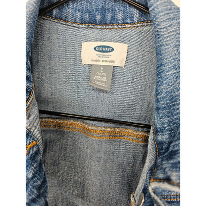 Old Navy Girls Sz L (10-12) Button Up Blue Jean Denim Jacket
