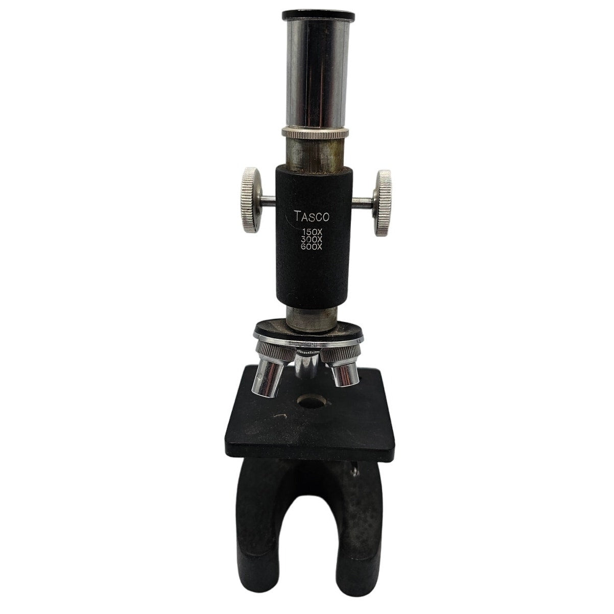 Vintage 1960s Tasco Microscope Black 150X 300X 600X Science
