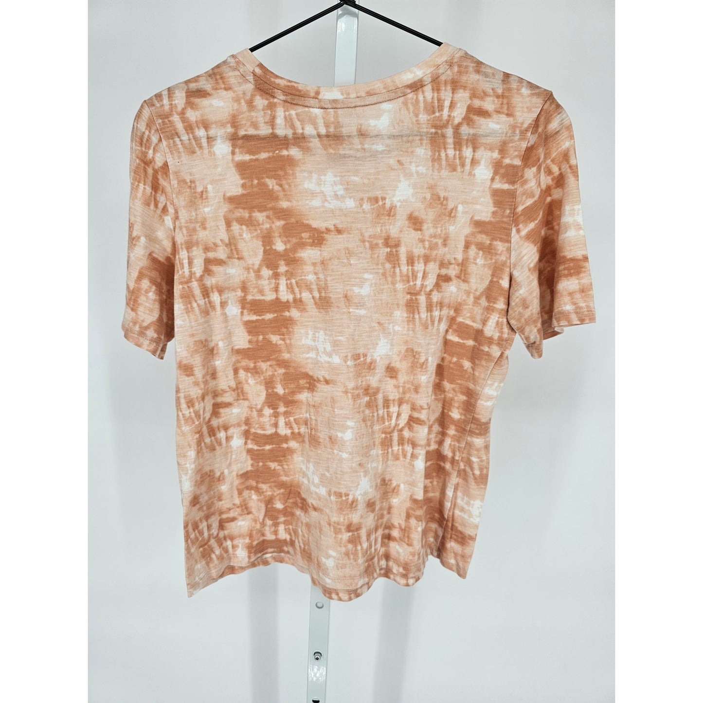 Banana Republic Womens Sz S Short Sleeve Malibu T Shirt Orange Tie Dye