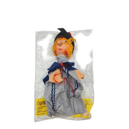 Vintage Germany Wooden Wood hand Puppet by DREF Boy Red Hair