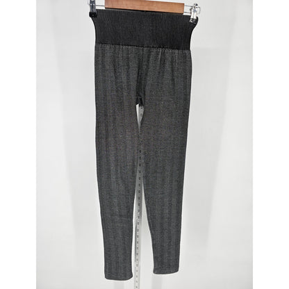 Maze Womens Sz S Compression Leggings High Waist Gray Chevron