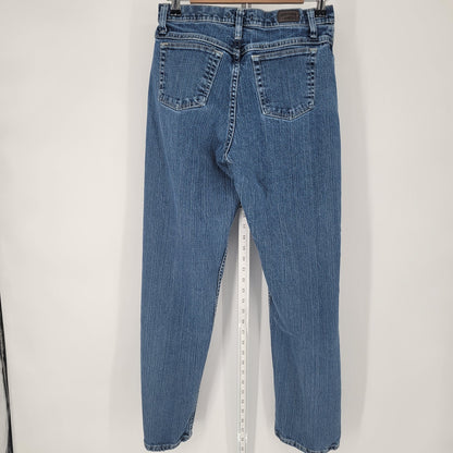 Vtg 1990s Riders by Lee Womens Sz 6 High Waist Slim Leg Mom Blue Jeans