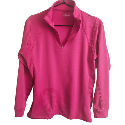 Vansport Womens Sz L Long Sleeve Cycling Jacket 1/4 Zip Pink