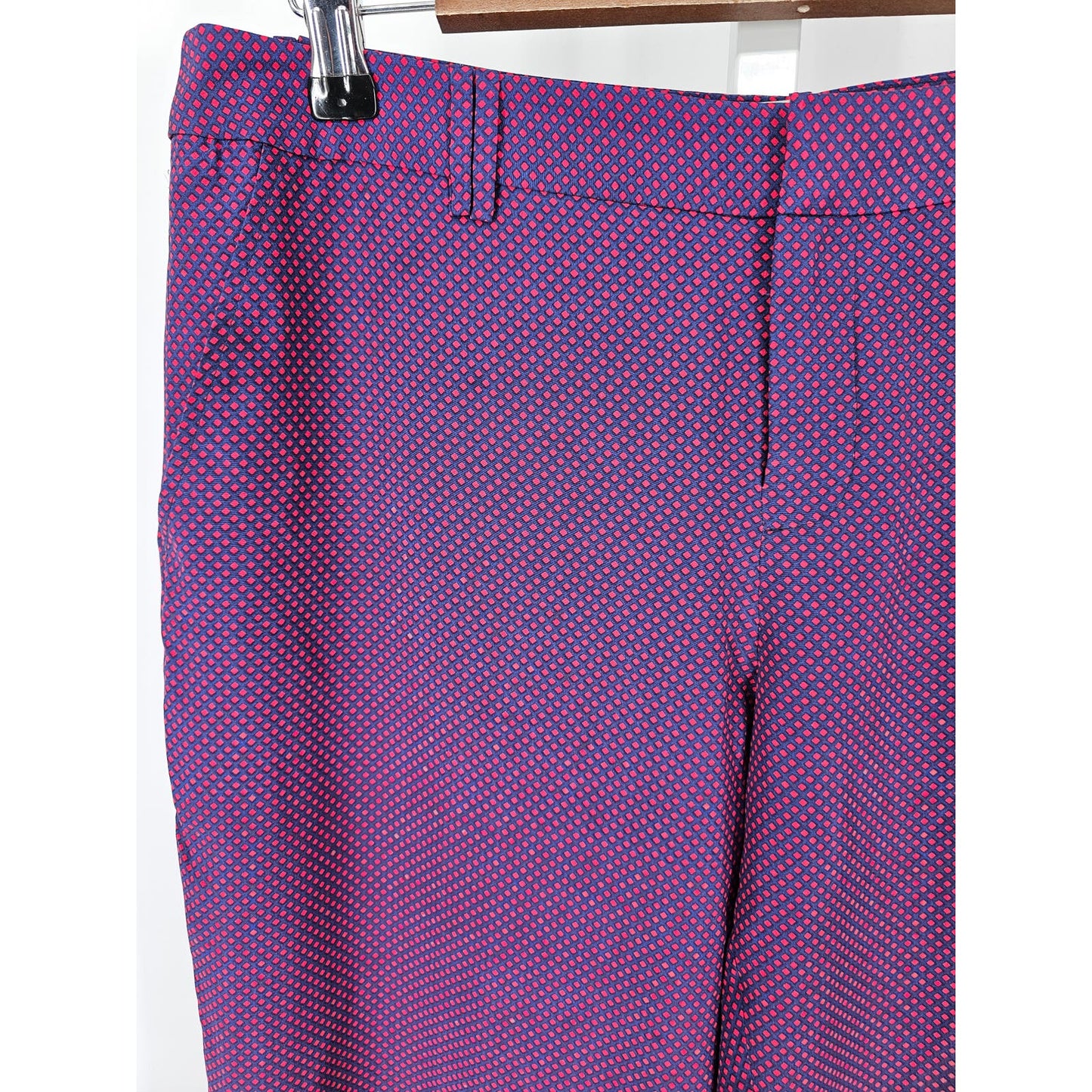 Joie Womens Sz 4 100% Silk Slim Leg Dress Pants Pink Purple