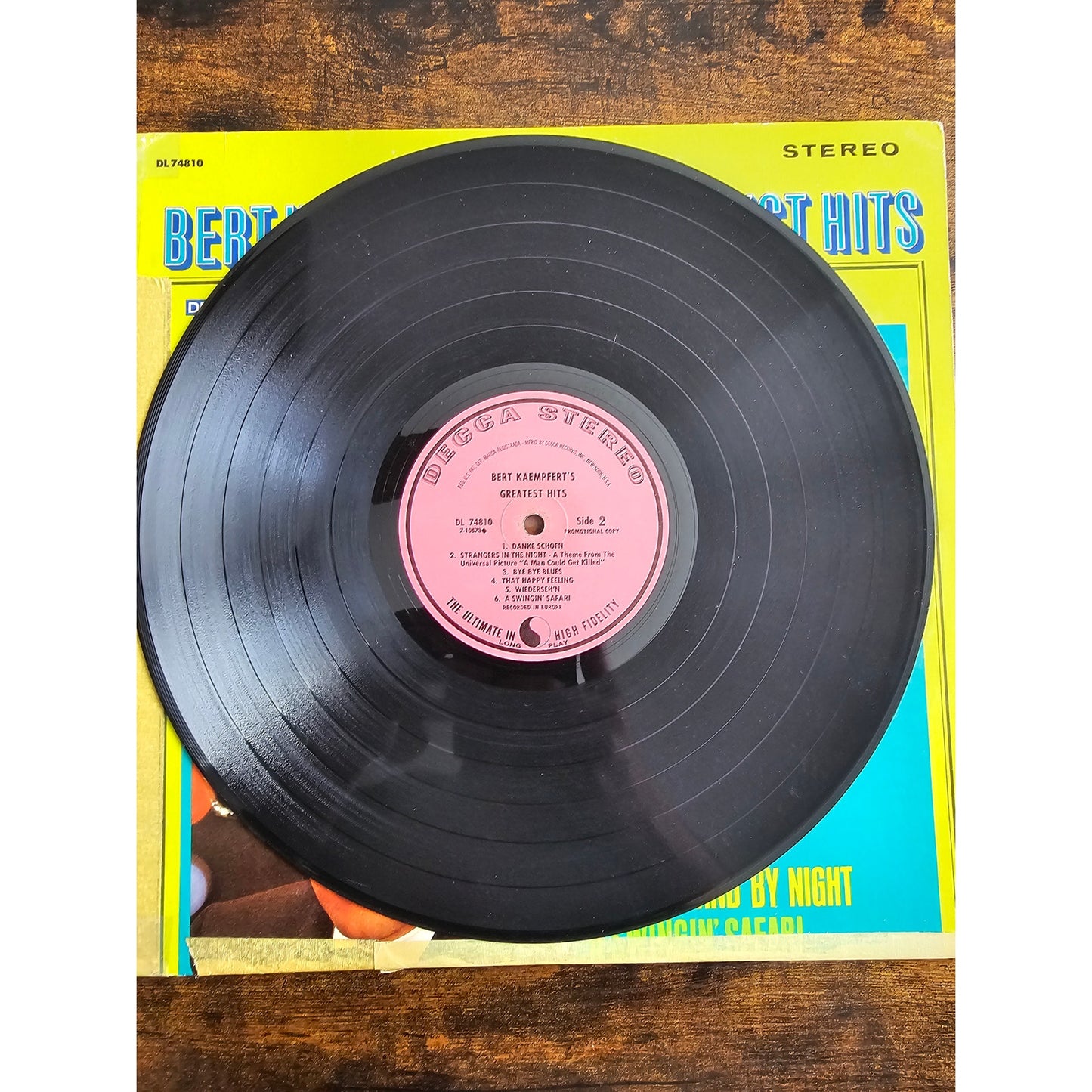 Vintage Bert Kaempfert's and his Orchestra Greatest Hits Decca Stereo DL 74810