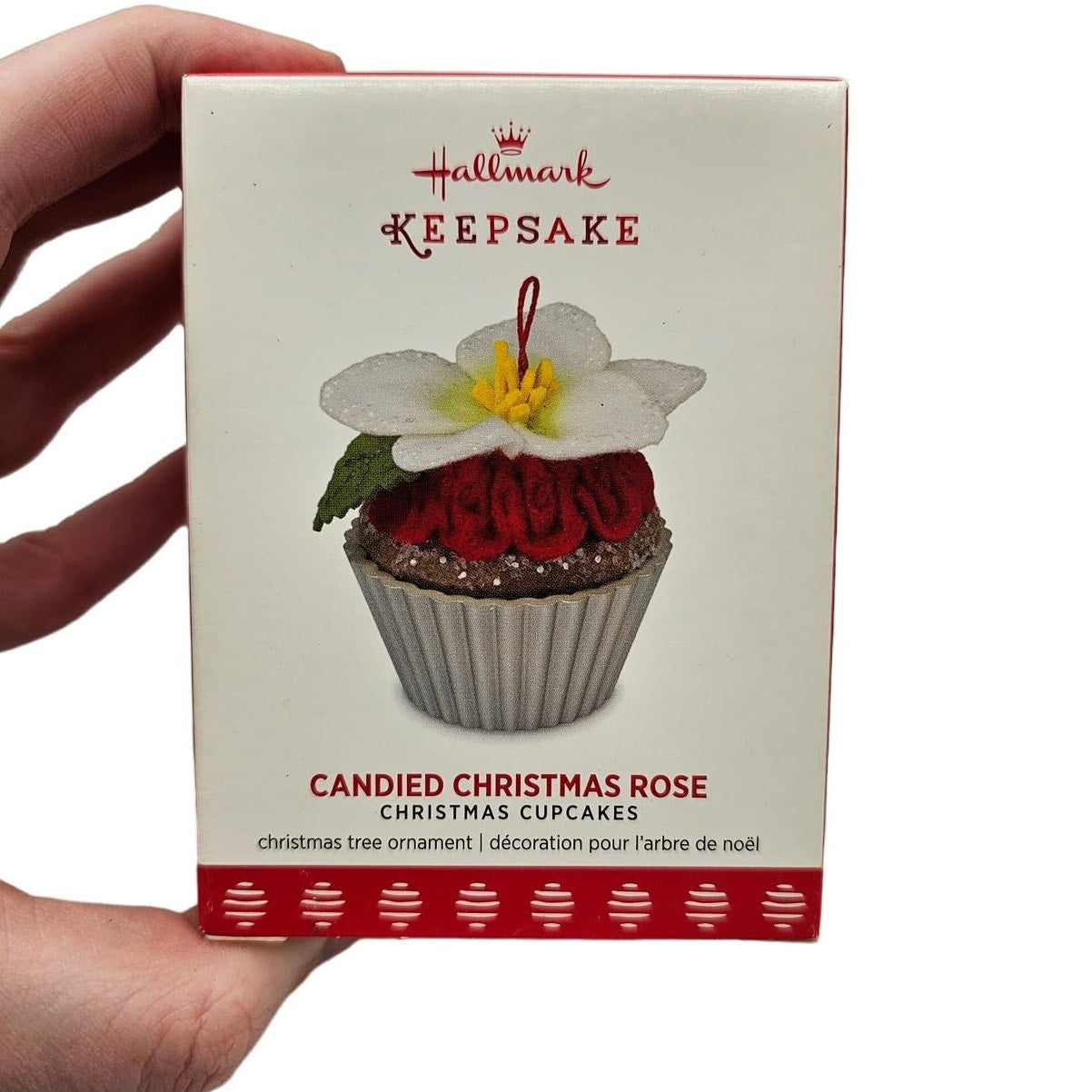 Hallmark Keepsake Ornament Candied Christmas Rose Cupcake Christmas Collection