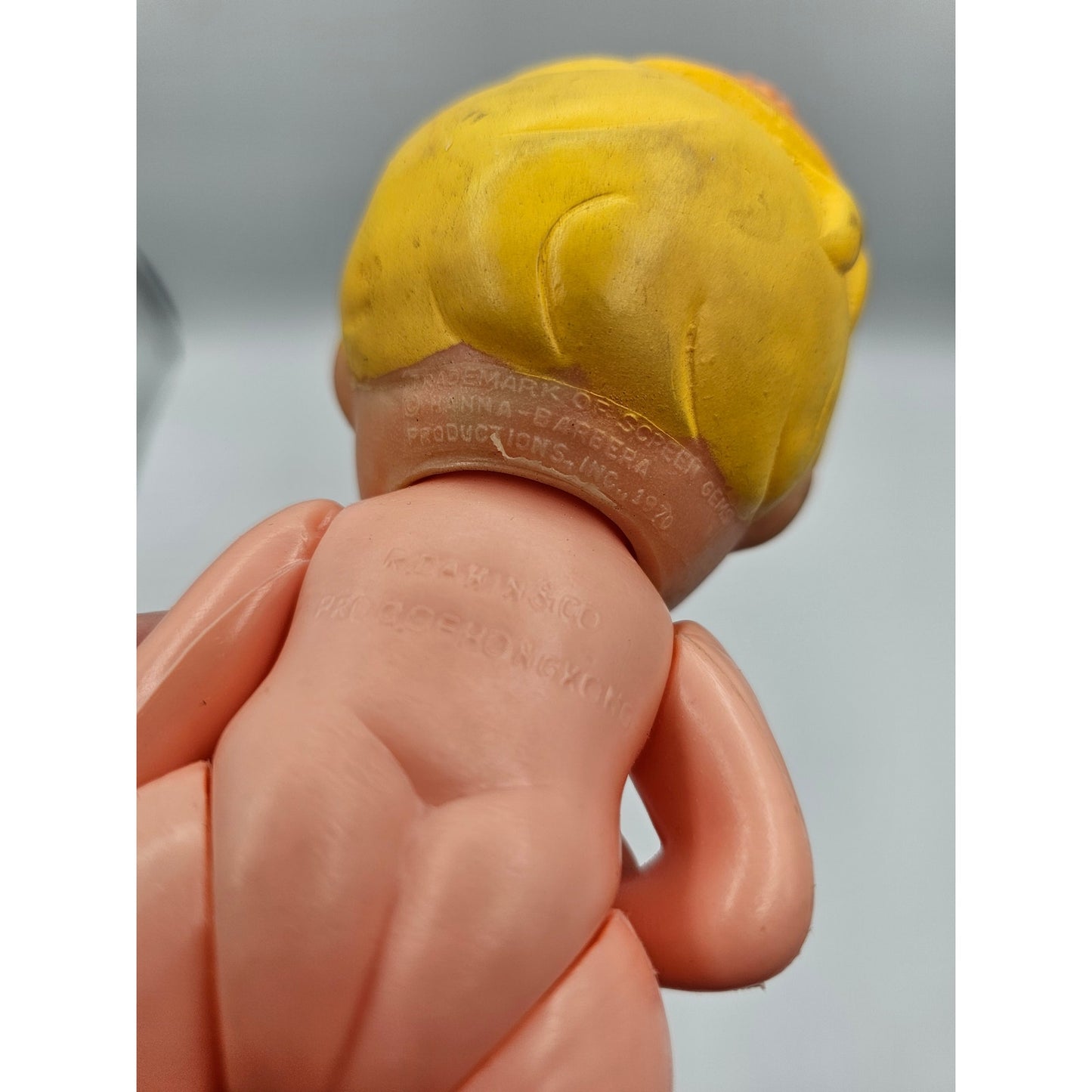 Vintage Hanna Barbera The Flintstones Bam Bam Jointed Plastic Doll RARE