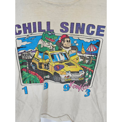 John Galt Womens OS Cropped T Shirt Chill Since 1993 Kon Kuy