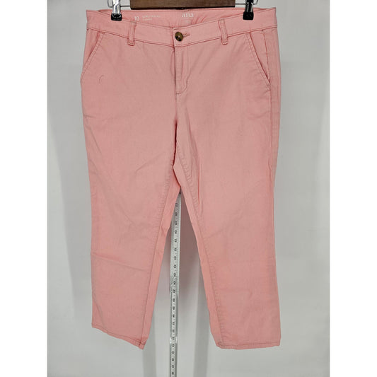 ANA A New Approach Womens Sz 10 Girlfriend Chino Pants Light Pink