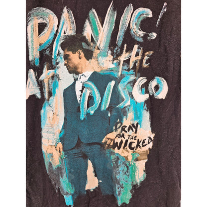 Panic at the Disco Womens Sz S Short Sleeve T Shirt Pray for the Wicked Black