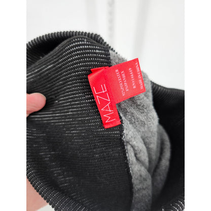 Maze Womens Sz S Compression Leggings High Waist Gray Chevron