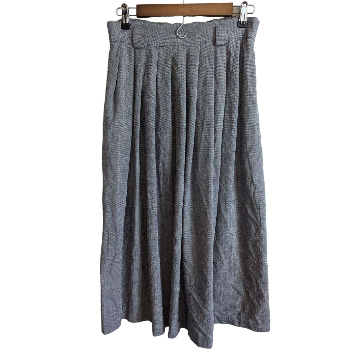 Vintage 1980s Briggs New York Womens Sz 8 Midi Length Skirt Houndstooth