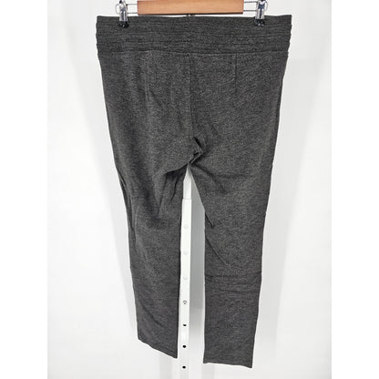 One 5 One Womes Sz L Pull On heather Gray Dress Pants Slim Leg