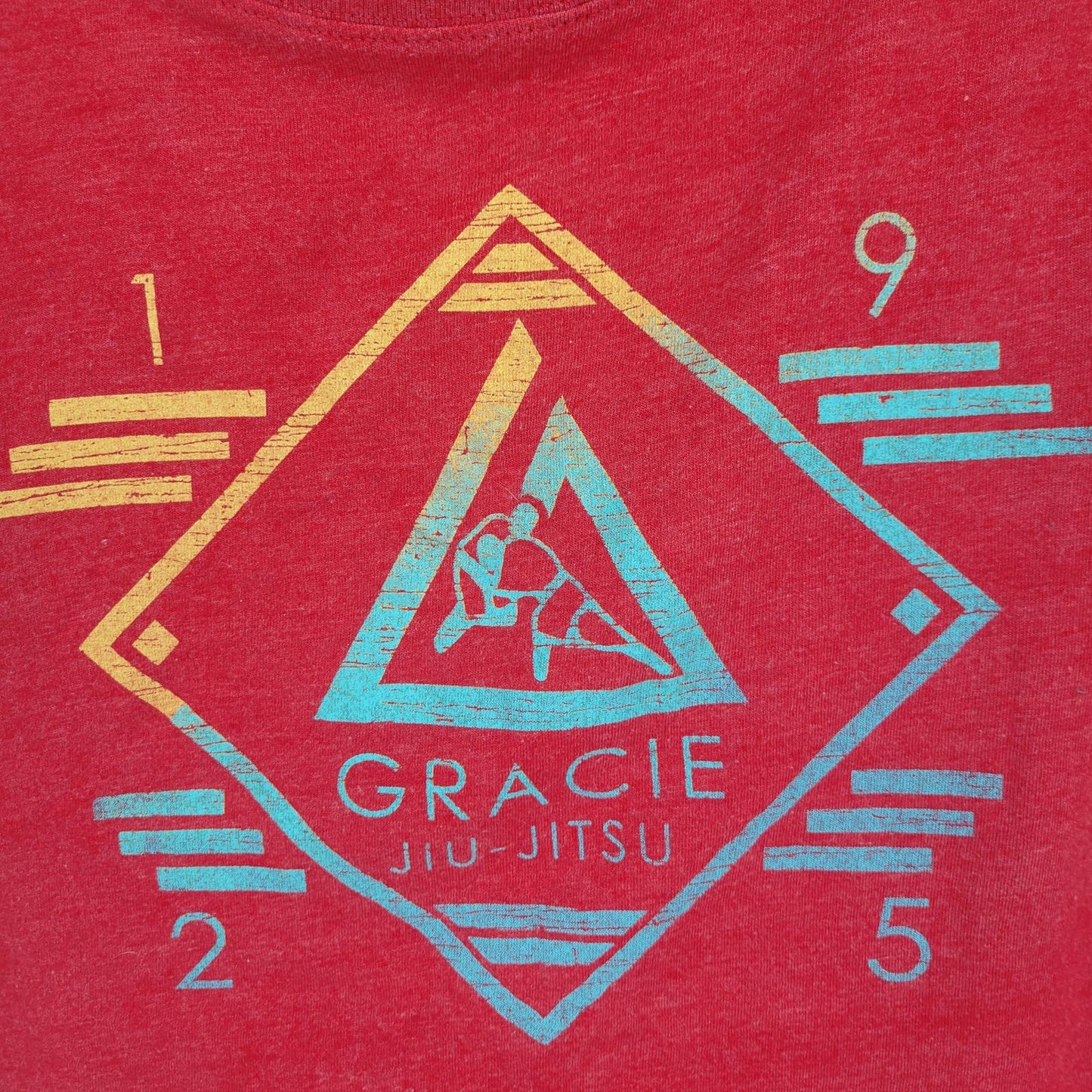 Gracie Jiu Jitsu Womens Sz XL Short Sleeve Slouchy T Shirt Red