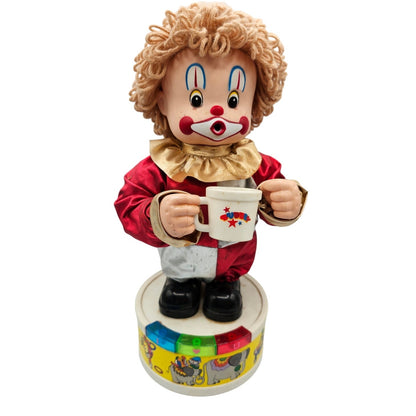 Vintage 1988 Bubbles the Clown 14" Tall Toy Interactive