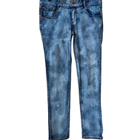 Jake Jeans Juniors Sz 13 Mia Super Skinny Blue Jeans Acid Wash