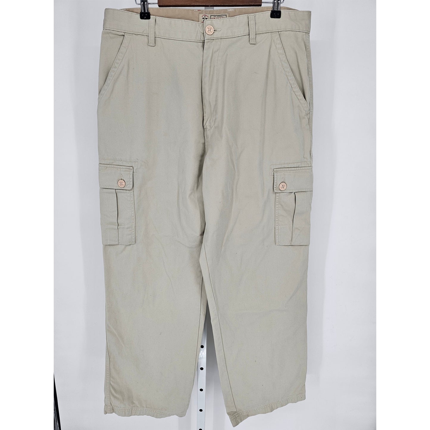 Vintage Arizona Jean Co Mens Sz 36x32 Baggy Fit Cargo Pants Beige Y2K