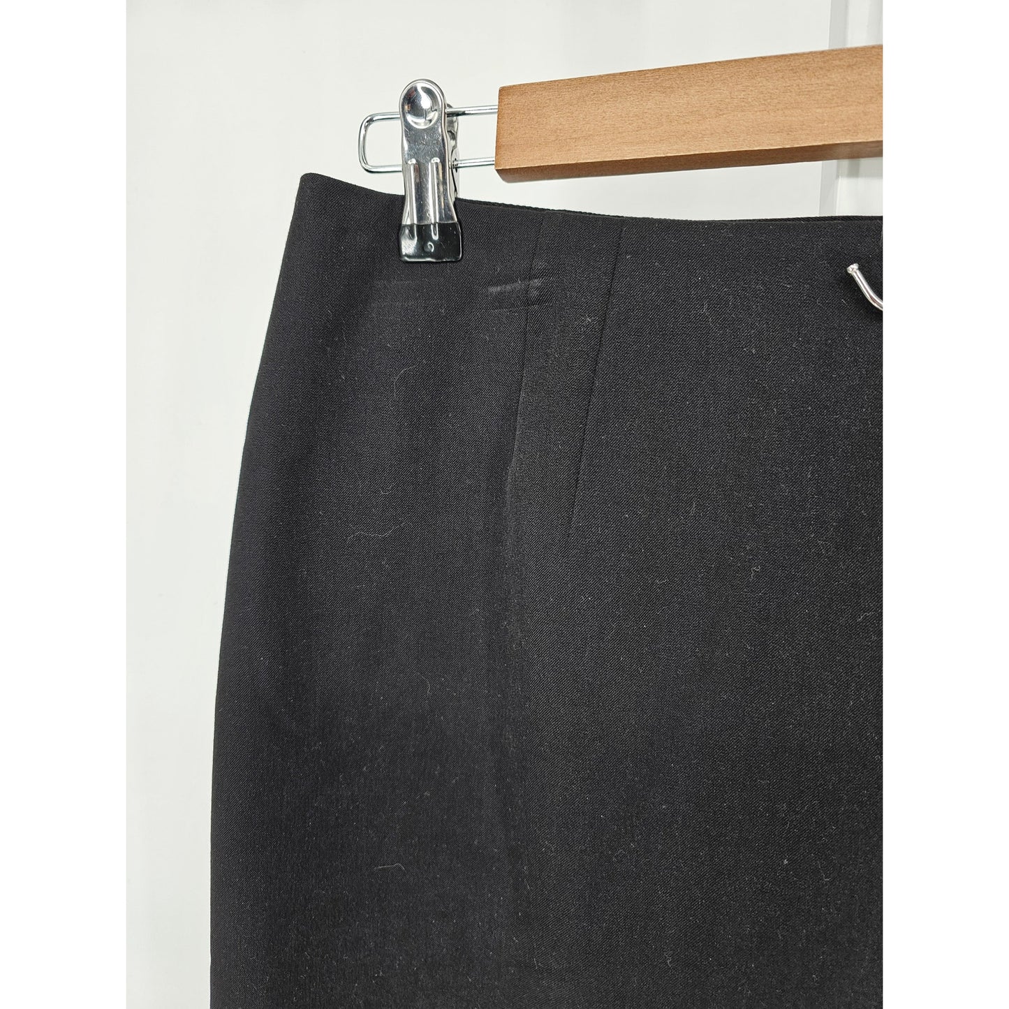 Caslon Womens Sz 10 Knee Length Pencil Skirt Solid Black Career