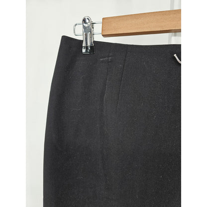 Caslon Womens Sz 10 Knee Length Pencil Skirt Solid Black Career