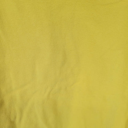 Old Navy Womens Sz L Long Sleeve Scoop Neck T Shirt Bright Yellow 100% Cotton