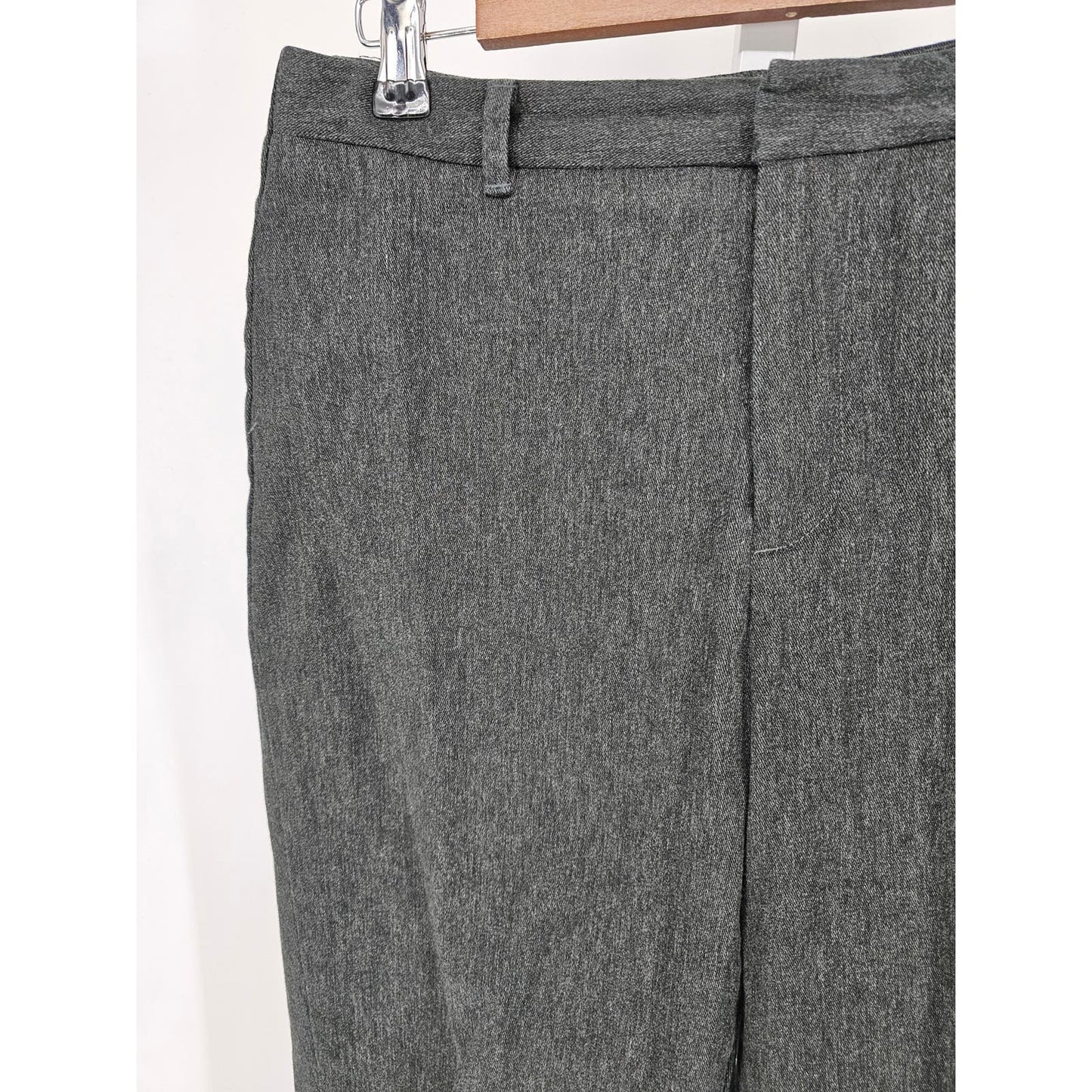 Dockers Womens Sz 8 Straight Leg High Rise Career Pants Charcoal Gray