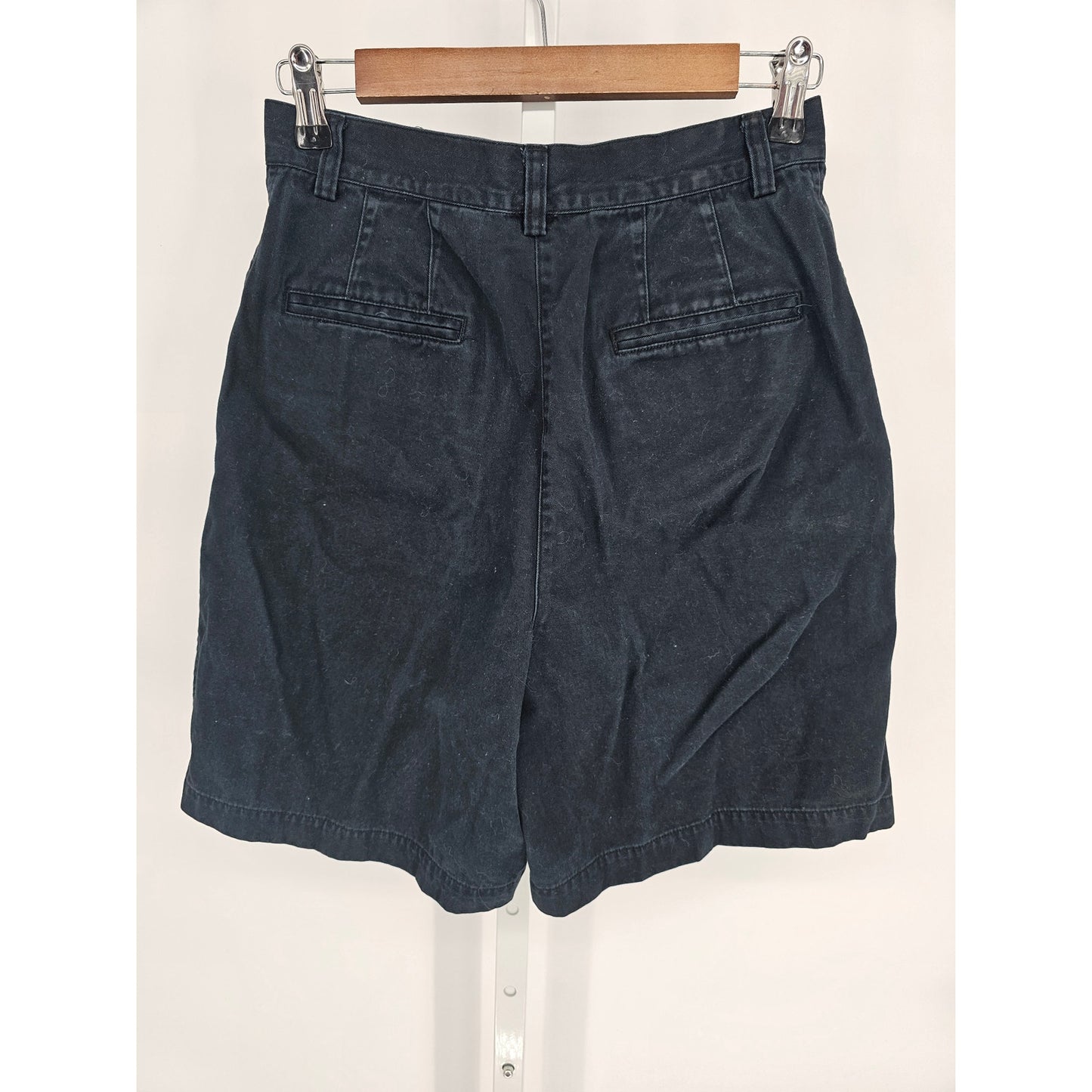 Vintage 1990s Marsh Landing Womens Sz 8 Bermuda Length Shorts Navy 100% Cotton