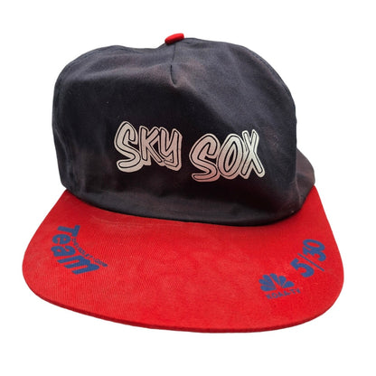 VTG 90s Colorado Springs Sky Sox CSX Blue Snapback Hat Colorado Rockies CR