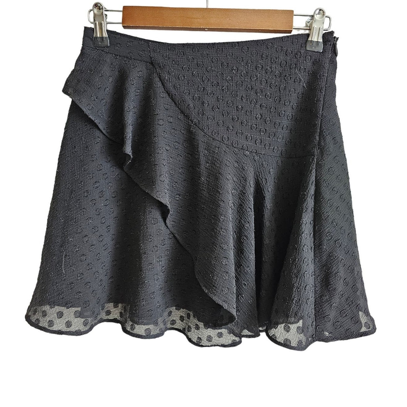 Lucca Couture Womens Sz 2 Black A Line Skirt Above Knee  Formal