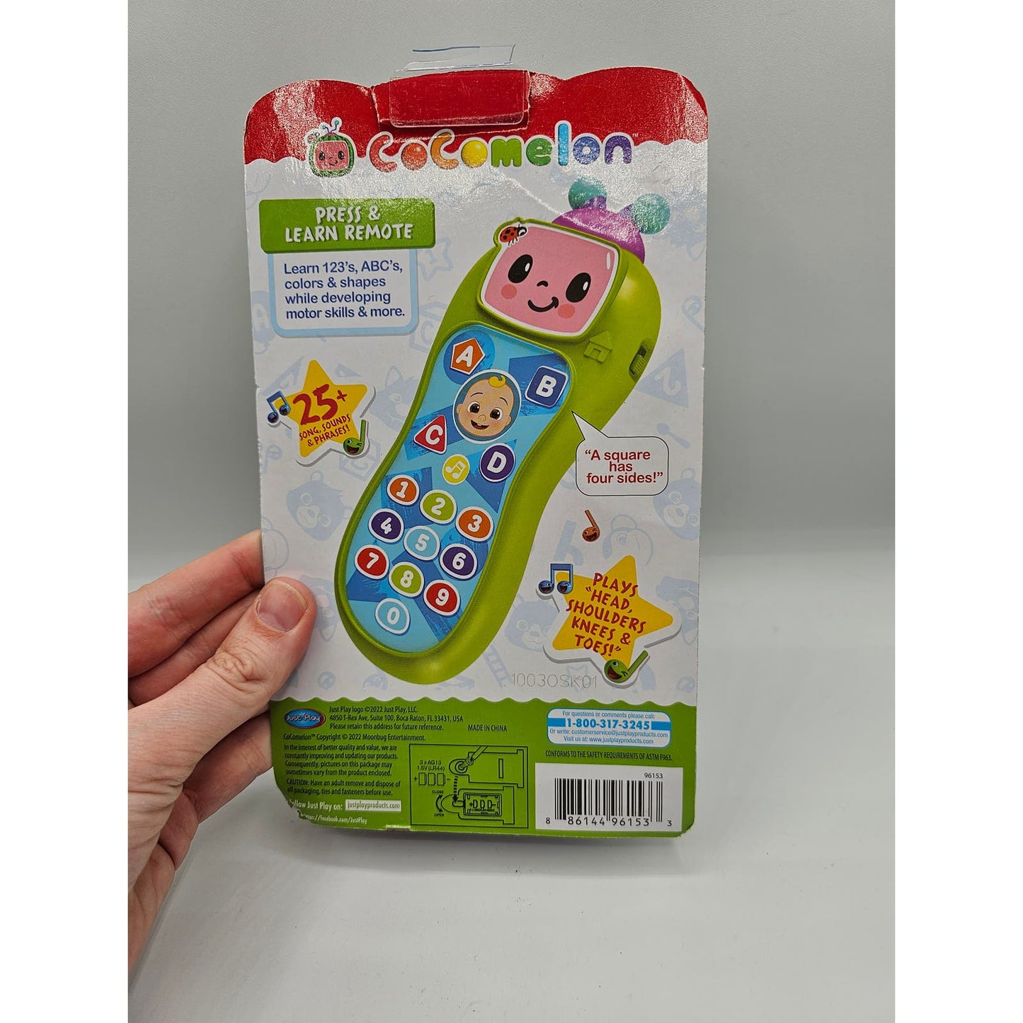 Cocomelon Press and Learn Play Remote Control Toddler Toy NEW by Just Play